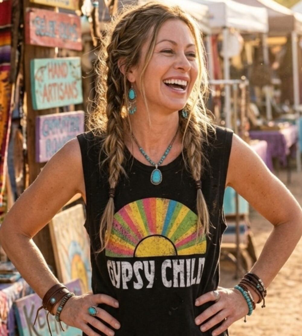 Gypsy Child sleeveless tee shirt